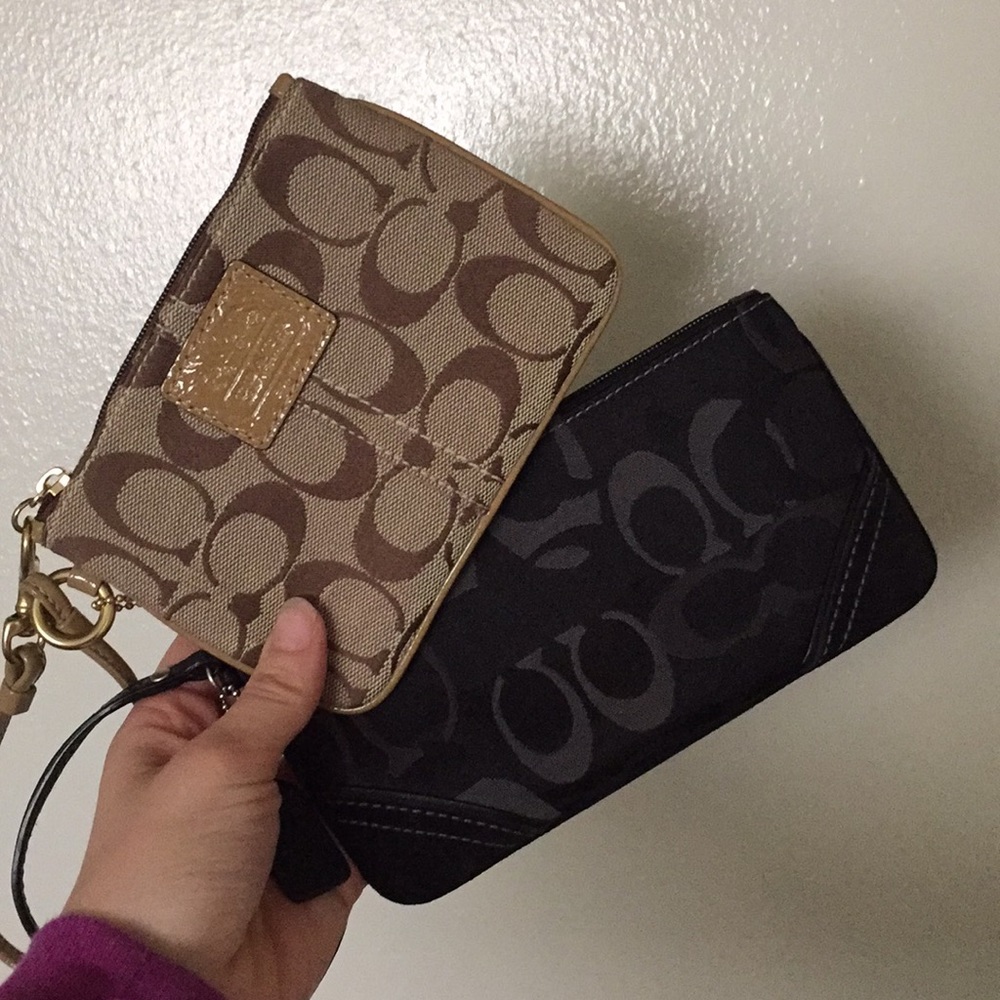 Bundle of Two Authentic Coach Wristlets